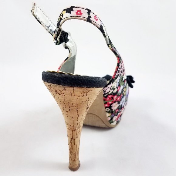 Rampage Girasole Platform Pumps Heels Slingbacks - Picture 7 of 8